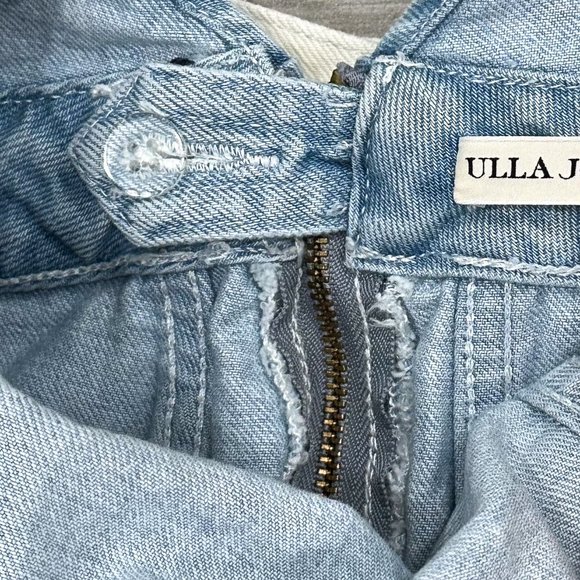 Ulla Johnson Claude Ombre Light Wash Flare Leg Denim Overalls in Women's Size 6 - Picture 5 of 16